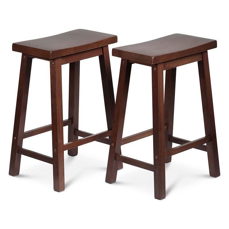 Solid Wood 24'' Counter Stool (Set of 4)