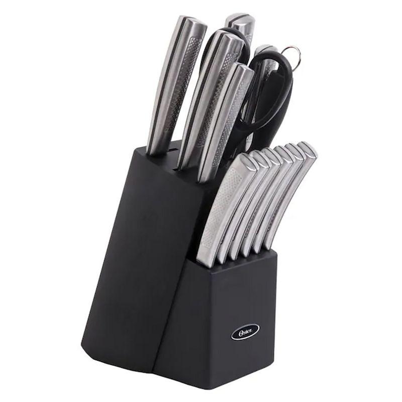 Oster Oster Wellisford Stainless Steel Kitchen Knife Cutlery Set With Block, 14 Piece
