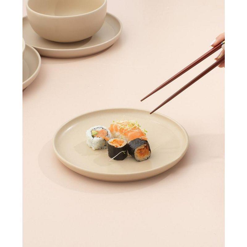 JoyJolt JoyJolt Mesa 6pc Stoneware 8" Salad plate set (Set of 6)