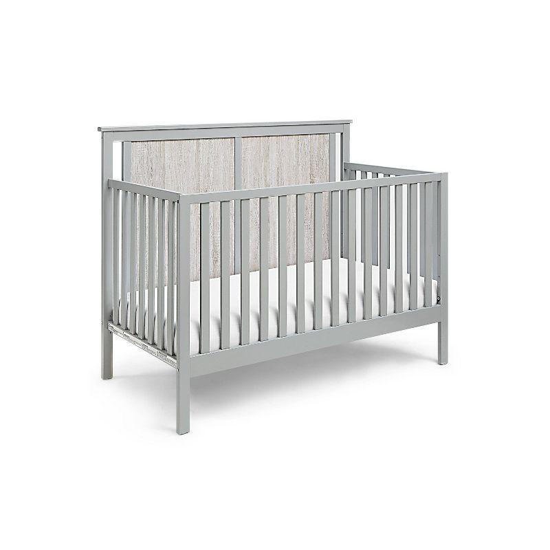 Connelly Gray 4-in-1 Convertible Crib with Veneer Panels