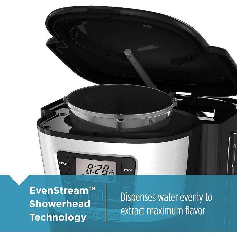 BLACK+DECKER BLACK+DECKER 12-Cup Thermal Coffee Maker, Keep Coffee Hot with Insulated Stainless Steel Carafe, Digital Controls, Easy to Clean. CM2035B-1