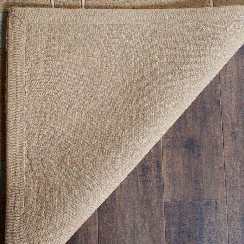 Candelo Geometric Handmade Tufted Wool Beige Area Rug