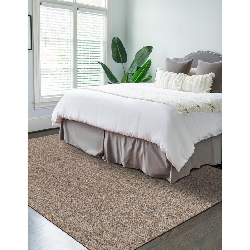 Unique Loom 5' 1 x 8' 0 Dhaka Braided Jute Rectangle Area Rug