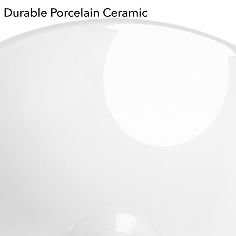 Miligore 11'' White Ceramic Circular Bathroom Sink