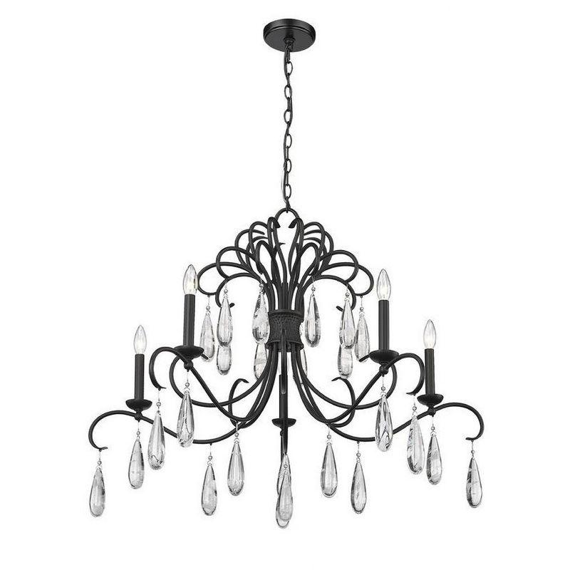 Z-Lite Amara 5 - Light Chandelier in  Matte Black