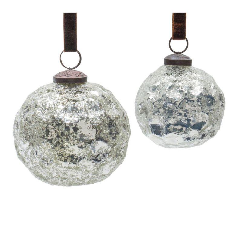 Melrose Mercury Glass Ball Ornament (Set of 4)