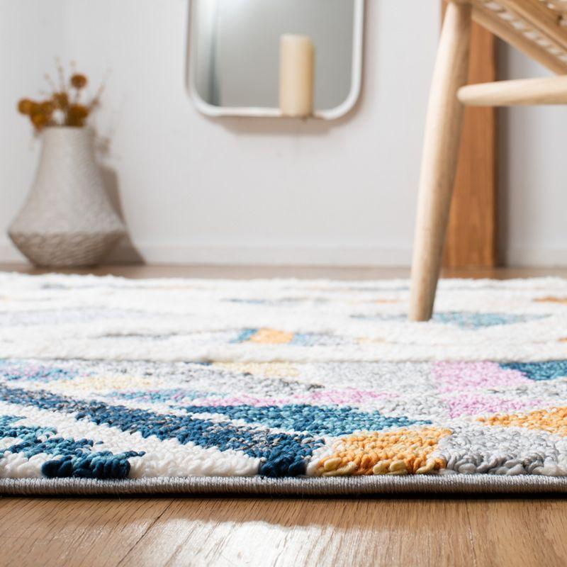 Moroccan Fringe Shag MFG108 Power Loomed Area Rug  - Safavieh