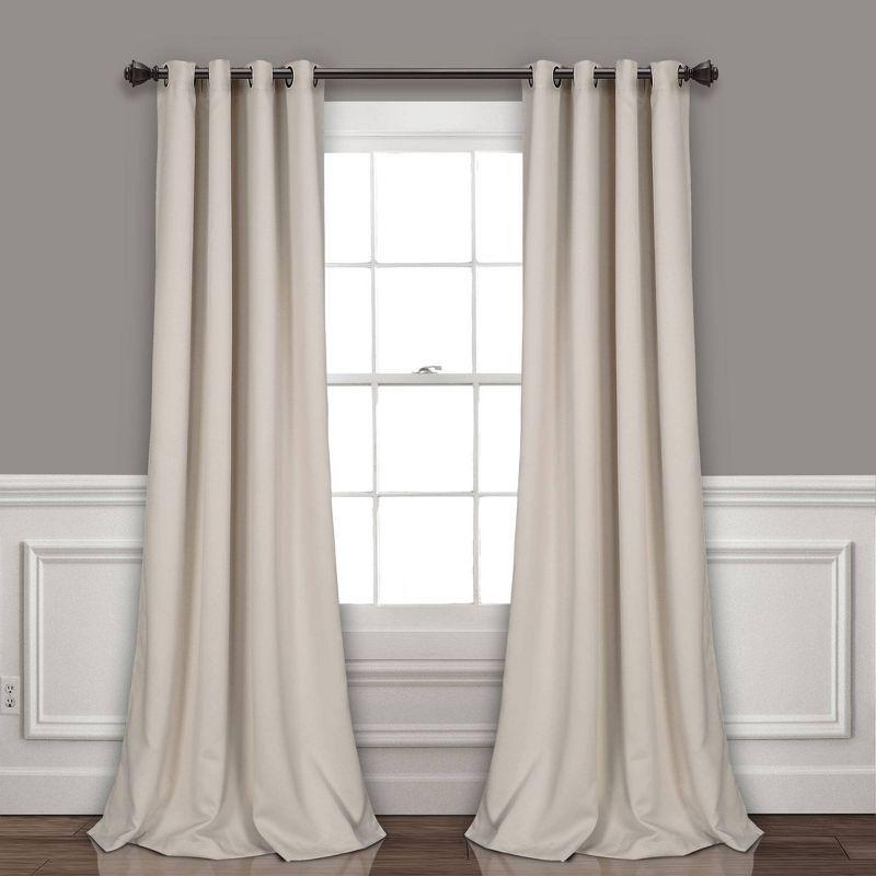 Lush Decor Insulated Polyester Blackout Curtain Pair (Set of 2)