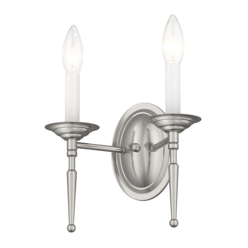 Livex Lighting Williamsburgh 2 - Light Wall Light in  Brushed Nickel
