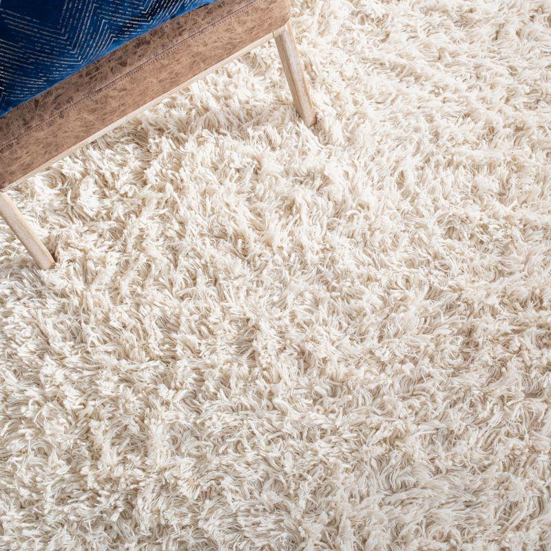 Shag SG731 Hand Woven Runner Rug - Ivory - 2'3"x6' - Safavieh.