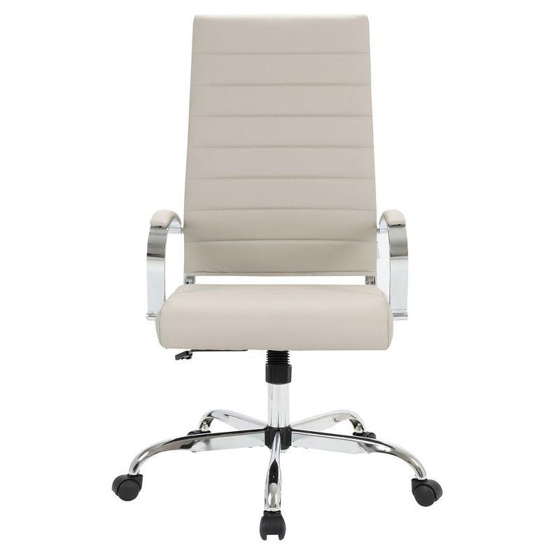 LeisureMod Benmar Modern High Back Leather Office Chair