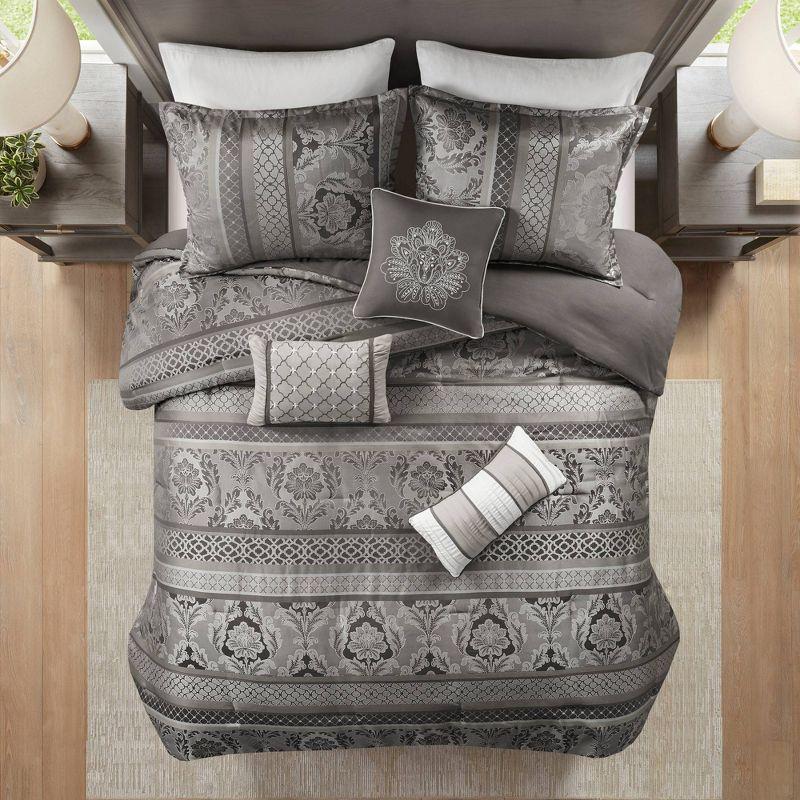 Madison Park Bellagio 7 Piece Jacquard Comforter Set