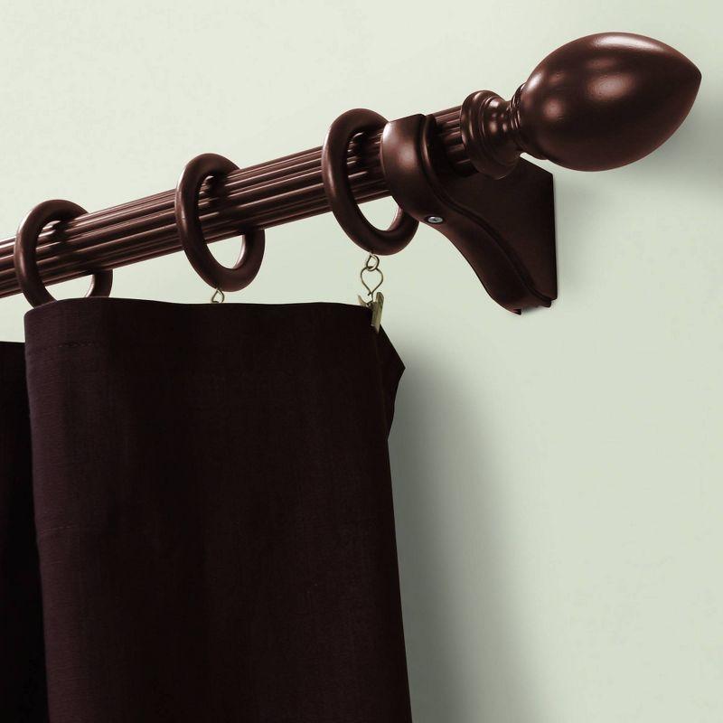 2PC 1-3/8"  Lumi Home Furnishings Mahogany