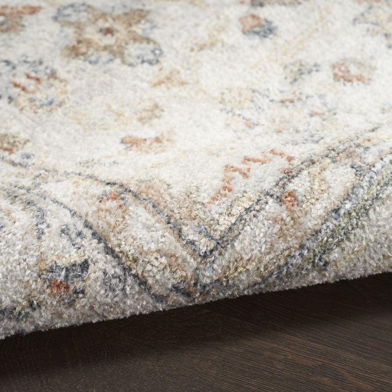 Nourison Astra Machine Washable Vintage Persian Indoor Rug Grey/Multi 4' x 6'