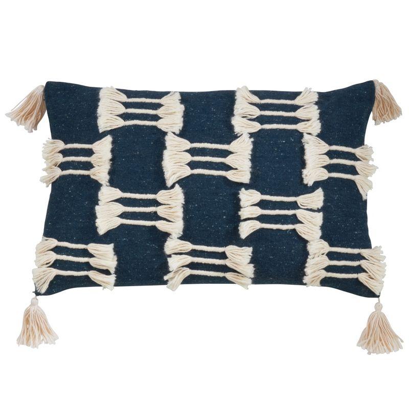 Saro Trois Lignes Collection Boho Tassel Design Pillow, Cover Only & Reviews | Wayfair