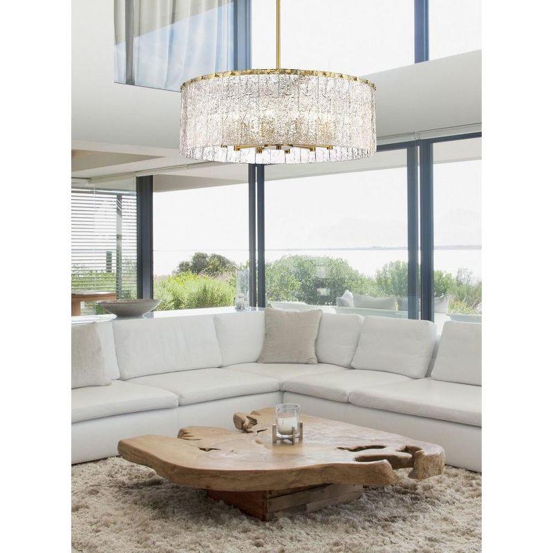 Z-Lite Glacier 12 - Light Chandelier in  Modern Gold