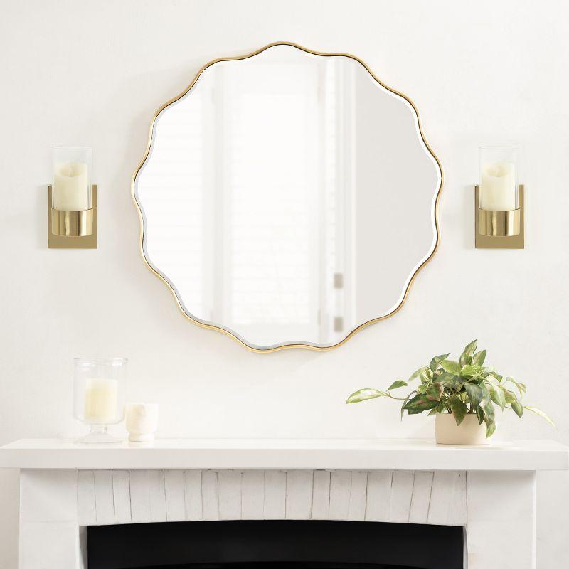 Kate and Laurel Zabler Metal Wall Sconce, 5x6x10, Gold