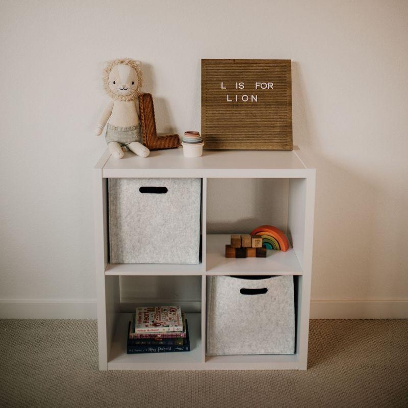 Parker Baby Felt Storage Cube Bin