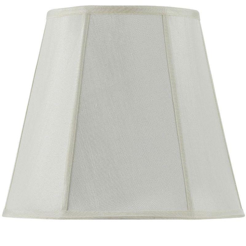 Eggshell Faux Silk Empire Lamp Shade with Brass Fitting