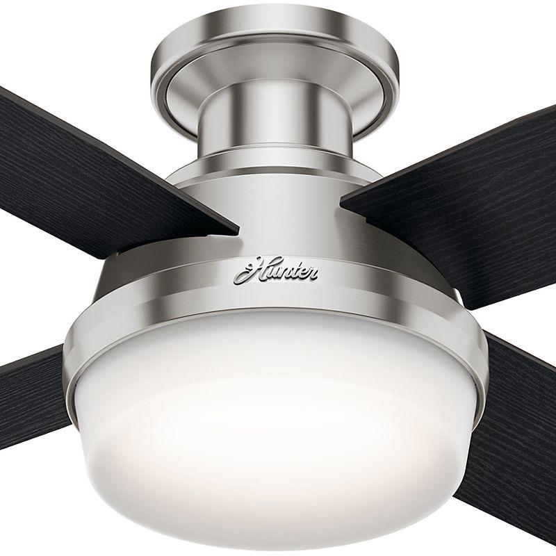 44" Dempsey Low Profile Ceiling Fan with Remote (Includes LED Light Bulb) - Hunter Fan