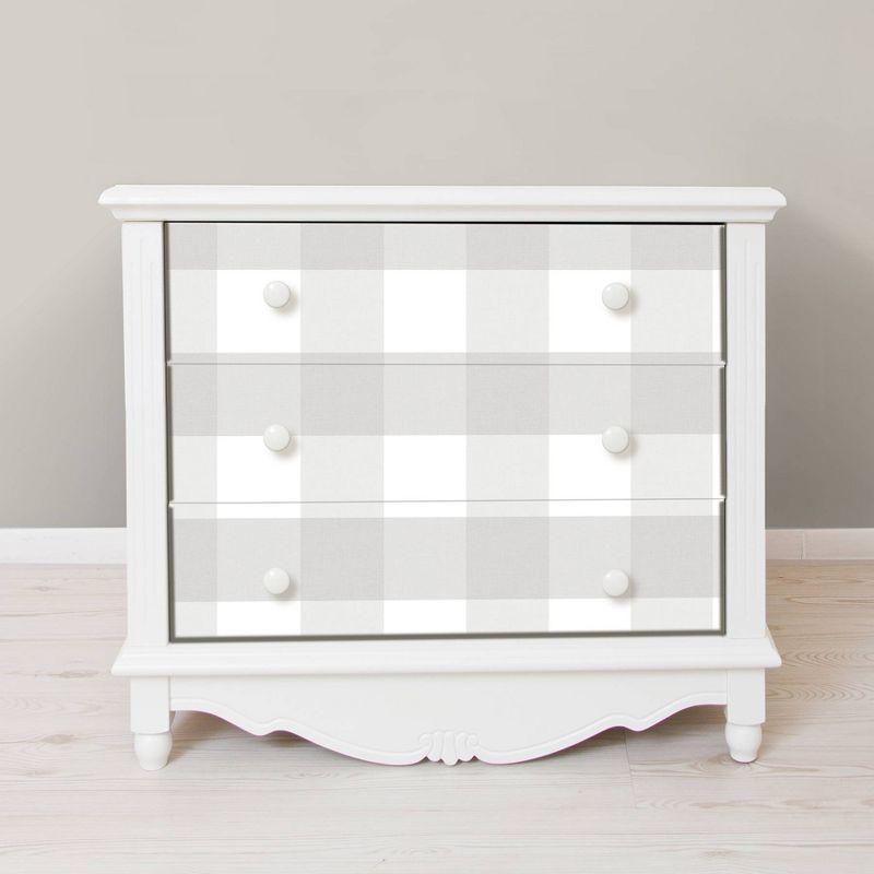 NuWallpaper Farmhouse Plaid Peel & Stick Wallpaper: Removable Vinyl, Self-Adhesive, Washable, Classic Gray Pattern, 30.75 Sq Ft Coverage