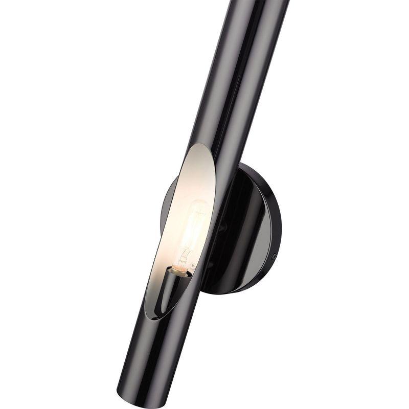 Livex Lighting Acra 1 - Light Wall Light in  Black Chrome