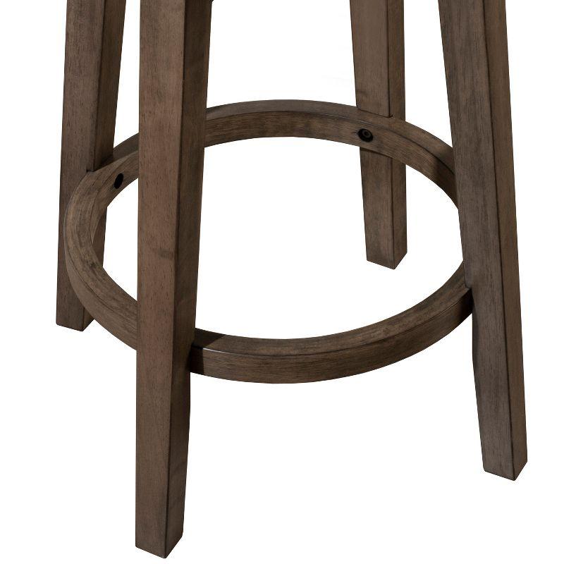 Odette Backless Swivel Counter Height Barstool Taupe - Hillsdale Furniture