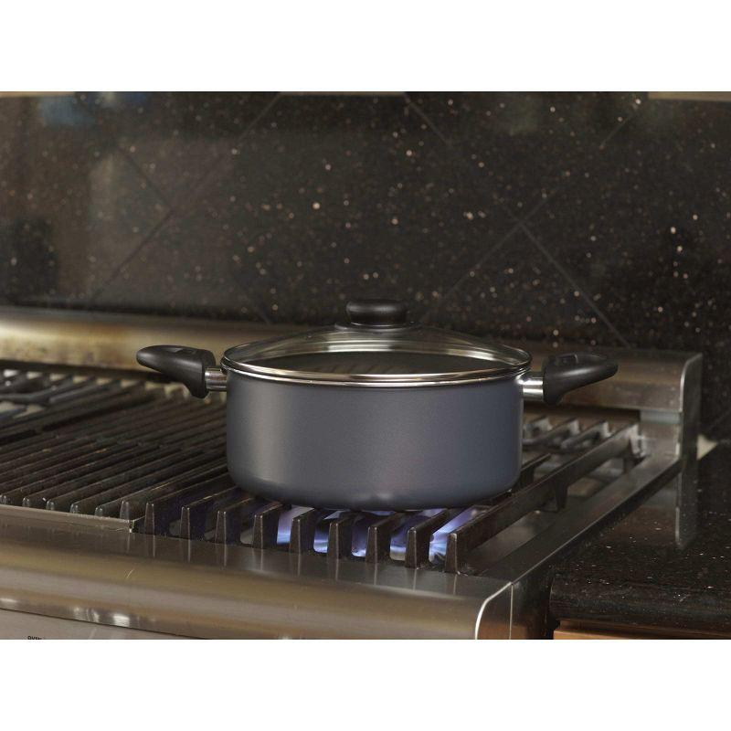 GoodCook 4.7qt Everyday Dutch Oven with Lid: Nonstick Aluminum, Dishwasher-Safe, Gas & Electric Compatible, 14.5" Diameter