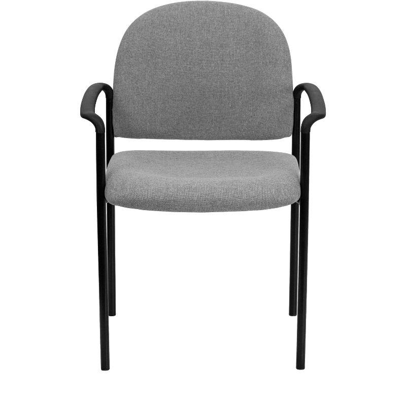 Prather Stackable Steel Ergonomic Side Reception Chair by Flash Furniture