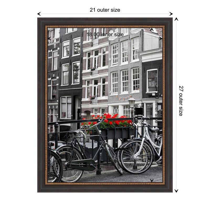 Amanti Art Ashton Black Wood Picture Frame