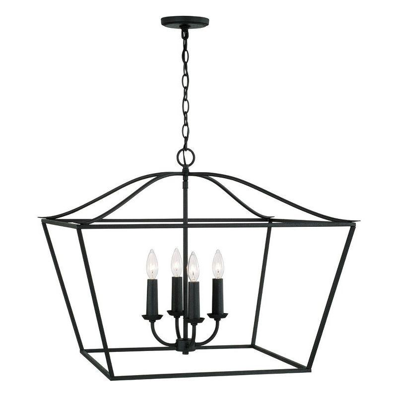 Capital Lighting Grady 4 - Light Dimmable Lantern Square / Rectangle Chandelier
