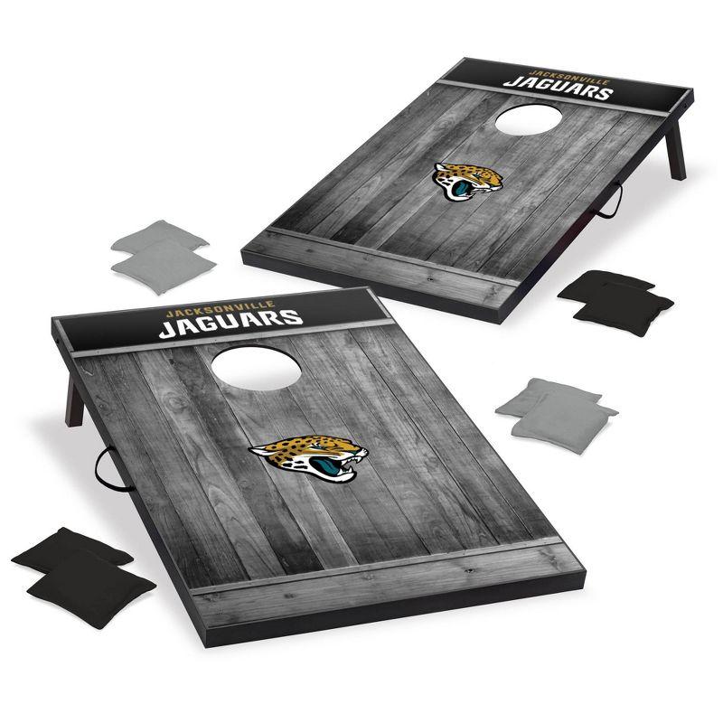 Jacksonville Jaguars Gray MDF Cornhole Set with Bean Bags