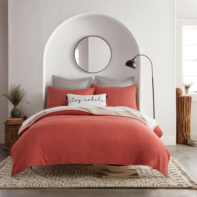 Caden Cotton Gauze Clay Coverlet - One Full/Queen Coverlet - Levtex Home