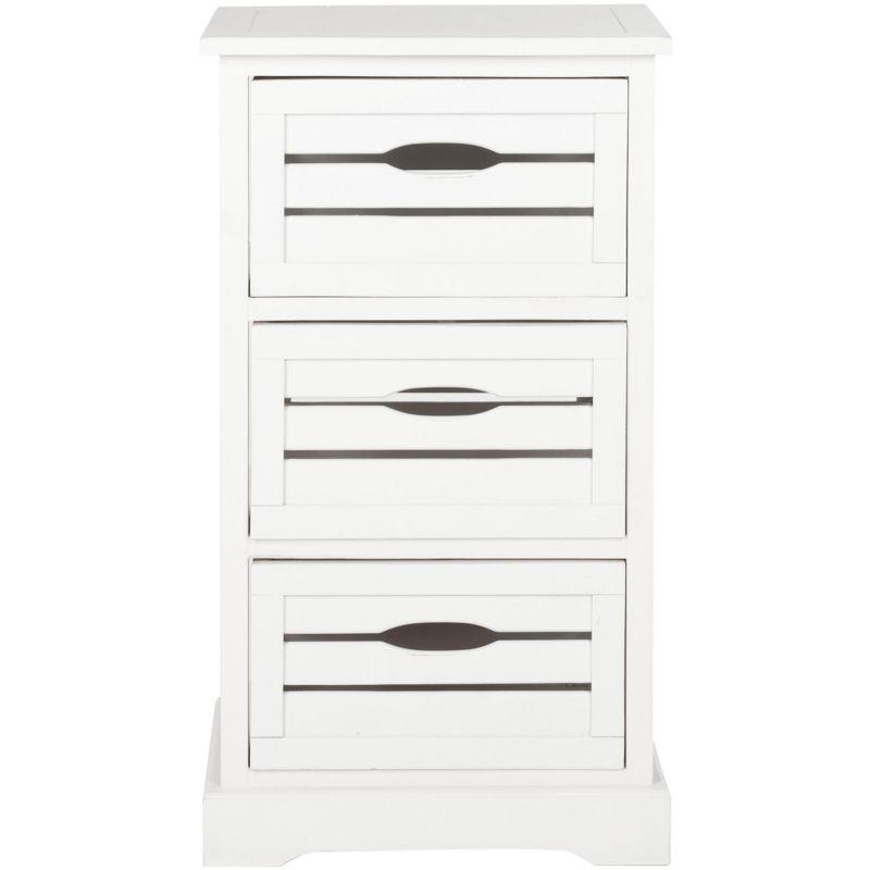 Samara 3 Drawer Cabinet - AMH5713 - Distressed Cream - Safavieh Couture