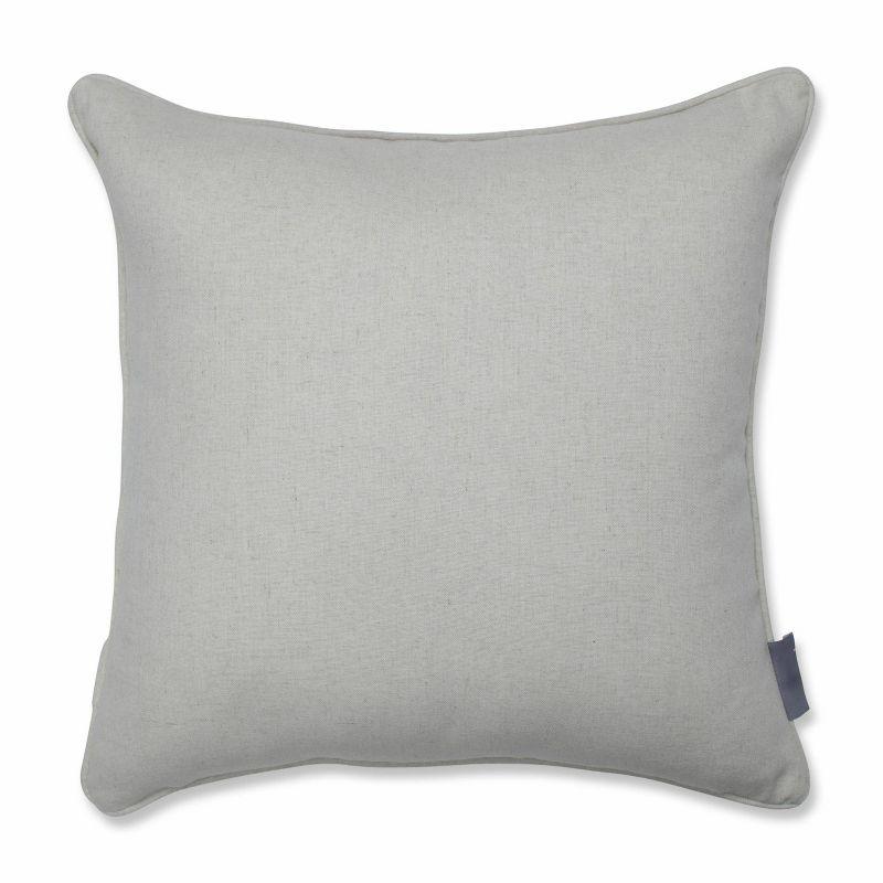 Embroidered Reversible Throw Pillow