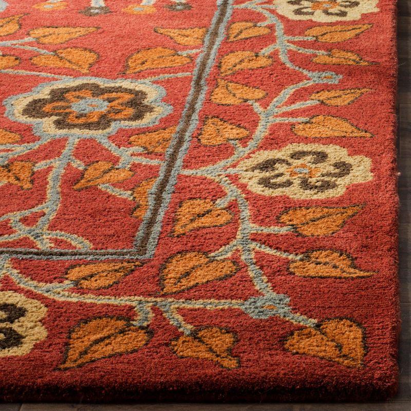 Heritage HG407 Handmade Area Rug - 8'x10' - Red/Multi - Safavieh