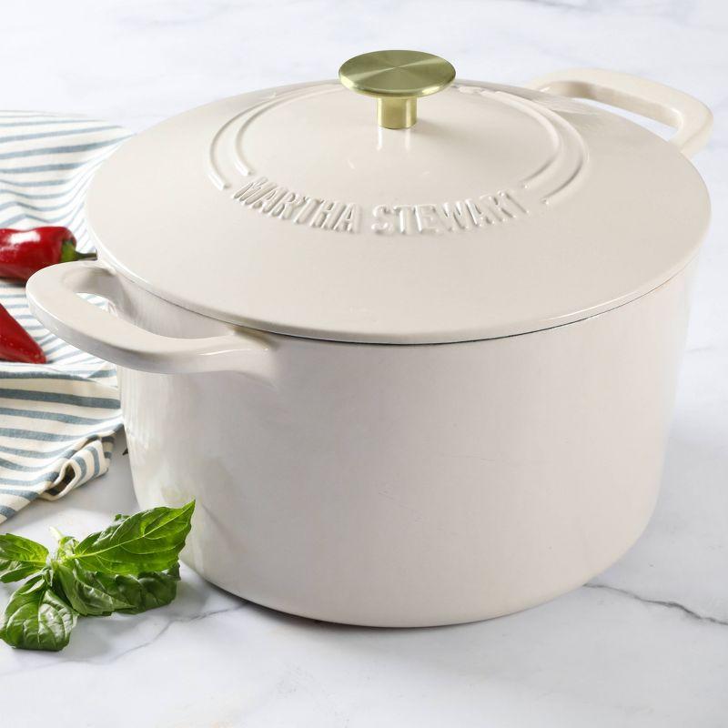 Martha Stewart Martha Stewart Gatwick 7 qt. Cast Iron Round Dutch Oven with Lid