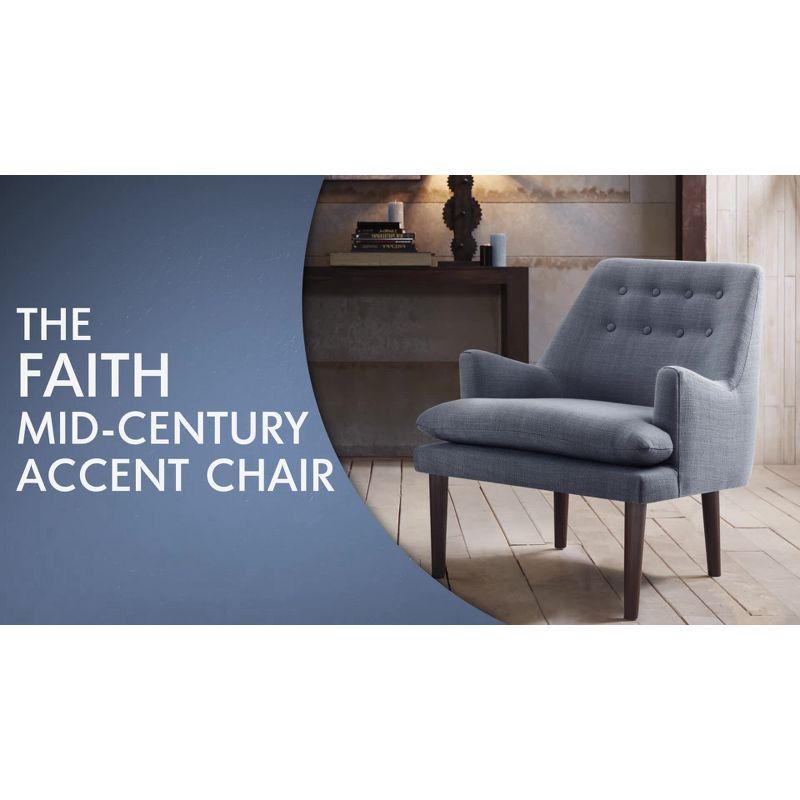 Faith Mid-Century Upholstered Accent Chair