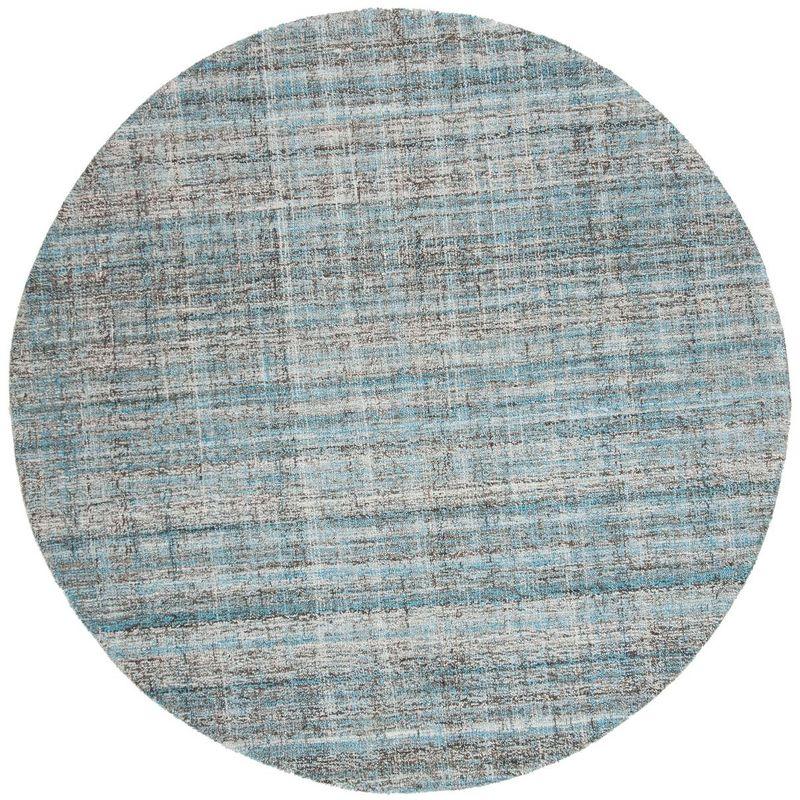 Abstract ABT141 Handmade Indoor Area Rug - Blue/Multi - 6' Round - Safavieh