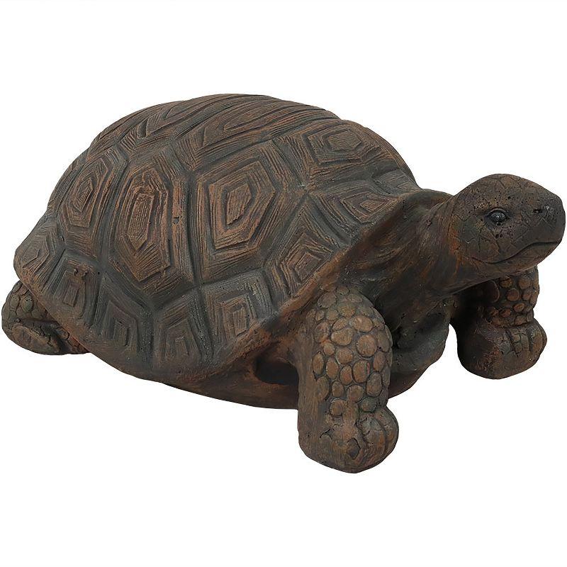 Tanya the Tortoise Large Brown Poly-Concrete Garden Statue