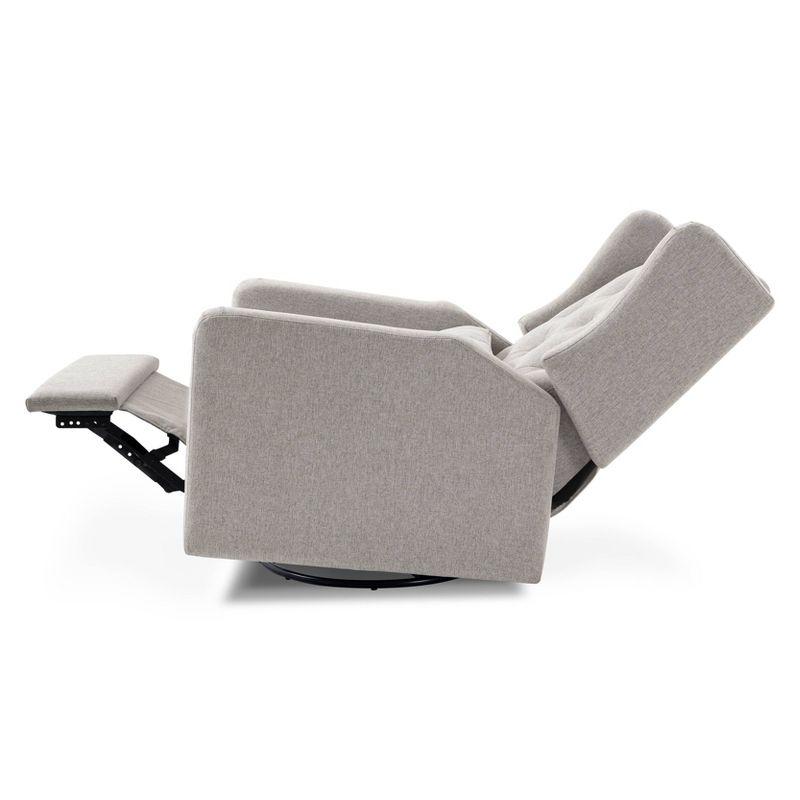 Everly Swivel Reclining Glider in Performance Gray Eco-Weave