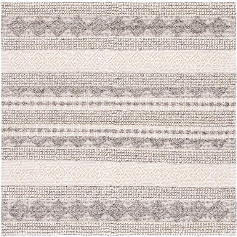 Natura NAT102 Hand Woven Area Rug - Gray/Ivory - 7'x7' - Safavieh.