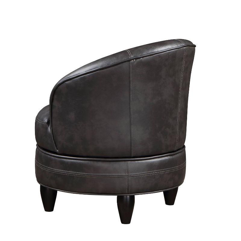 Sophia Faux Leather Accent Chair Gray - Steve Silver Co.