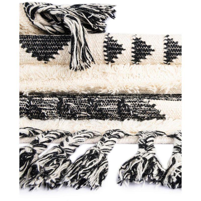 Unique Loom Mesa Collection Area Rug - Siphon (8'  x 10' Rectangle Charcoal/Cream)