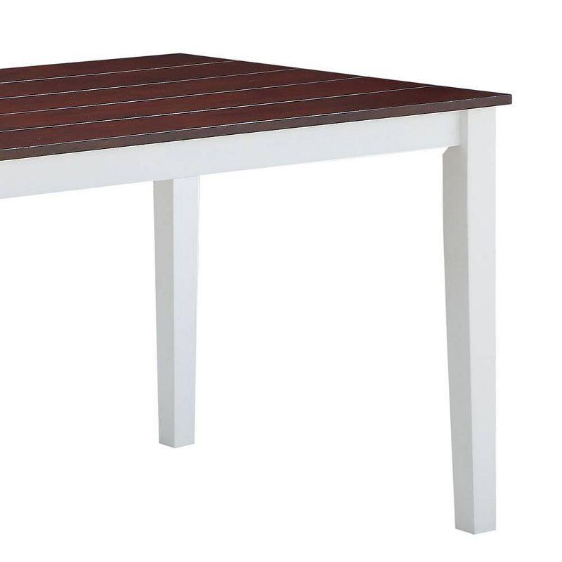 Acme Furniture Green Leigh Dining Tables White/Walnut Finish