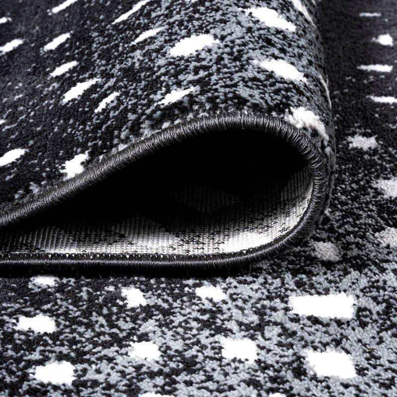 3'x 5' Antelope Modern Animal Area Rug, Black/Cream - JONATHAN Y