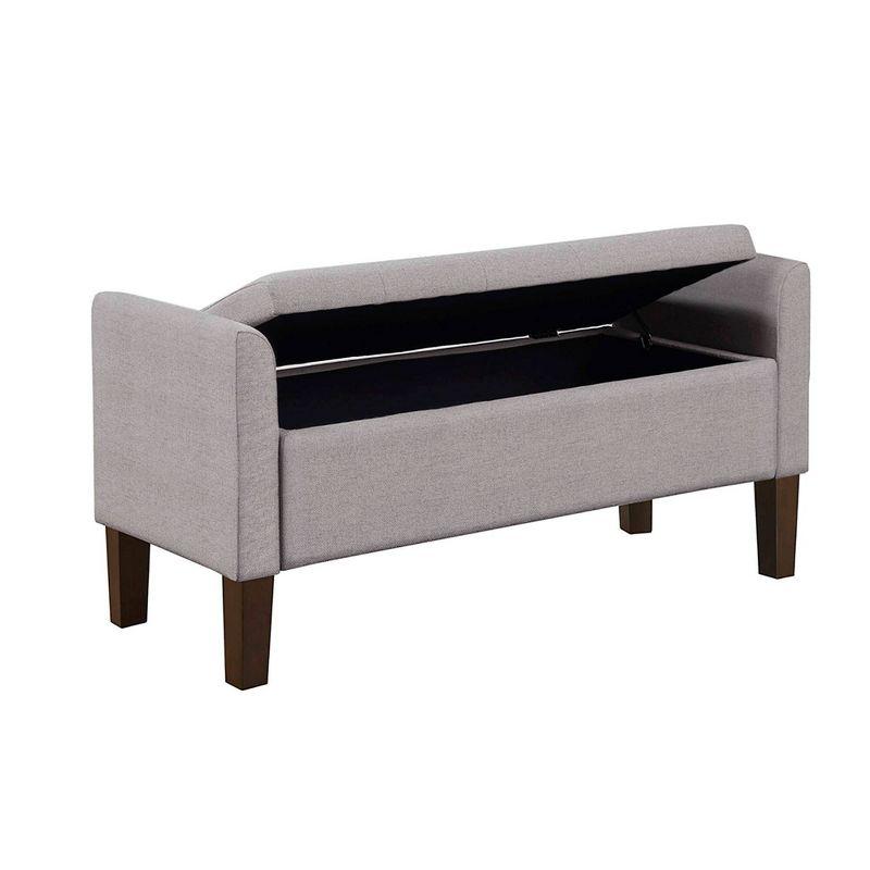 510 Design Blaire Flip-Top Upholstered Storage Bench