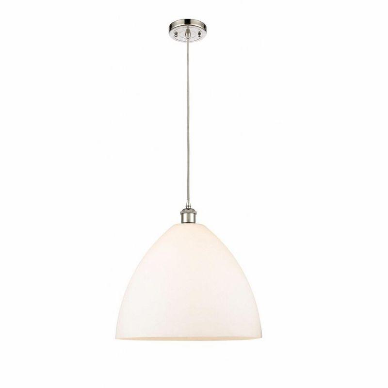 Innovations Lighting Bristol Glass 1 - Light Pendant in  Polished Nickel