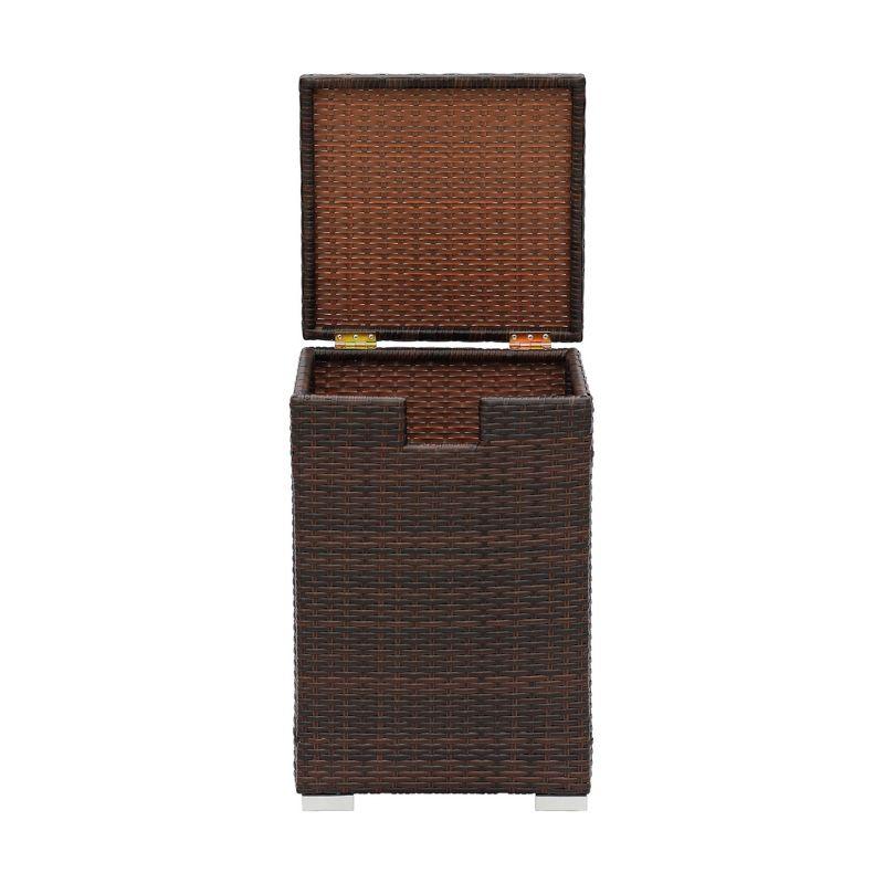 Outdoor PE Rattan & Wicker Propane Tank for 20-lb. tanks Cover Table