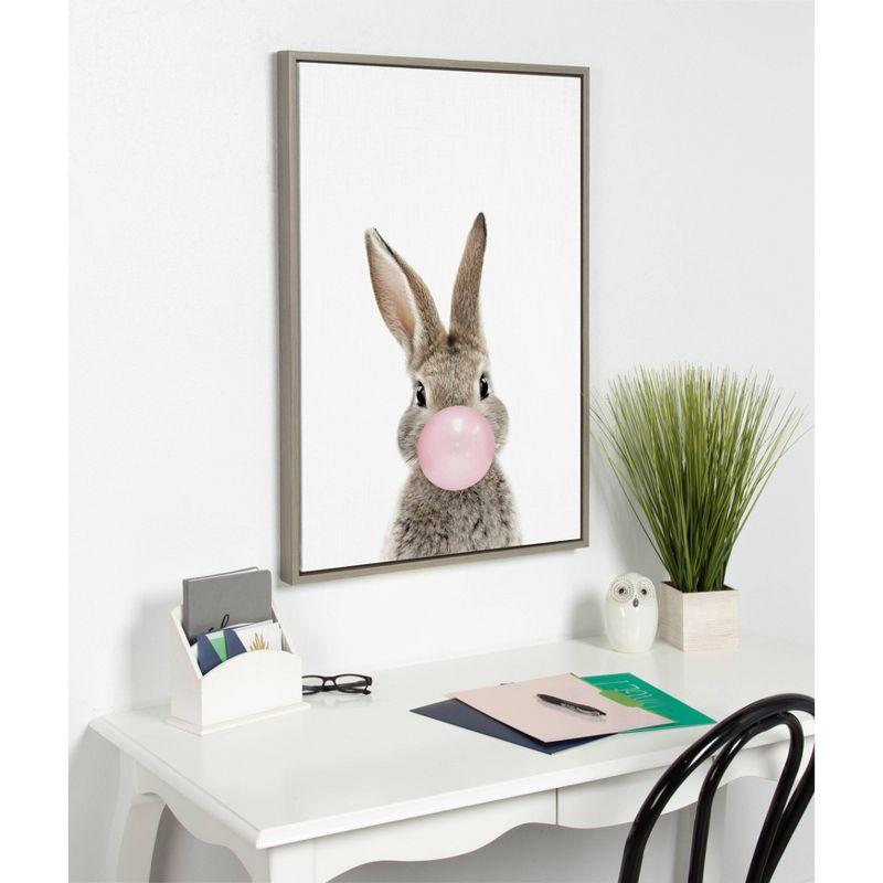 Sylvie Bubble Gum Bunny by Amy Peterson Art Studio Wall Art - Kate & Laurel All Things Decor